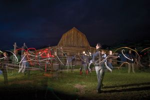 Light Painting in Jackson Hole